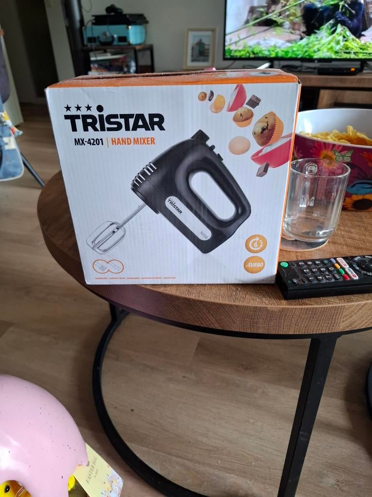 Tristar MX-4201 Handmixer - Nieuw in doos, Minder dan 1 liter, Ophalen of Verzenden, Nieuw, 3 snelheden of meer