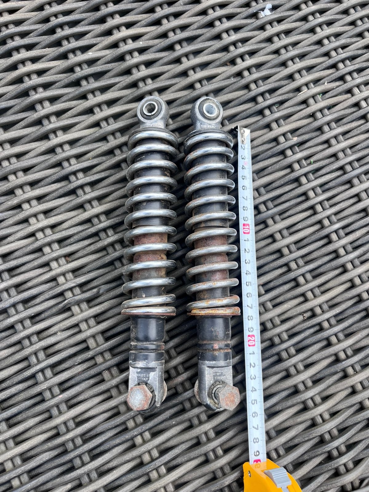 🟥 Sebac 240mm chroom zwart Schokbrekers Gilera Citta 🟥, Ophalen of Verzenden, Gebruikt, Overige typen, Gilera