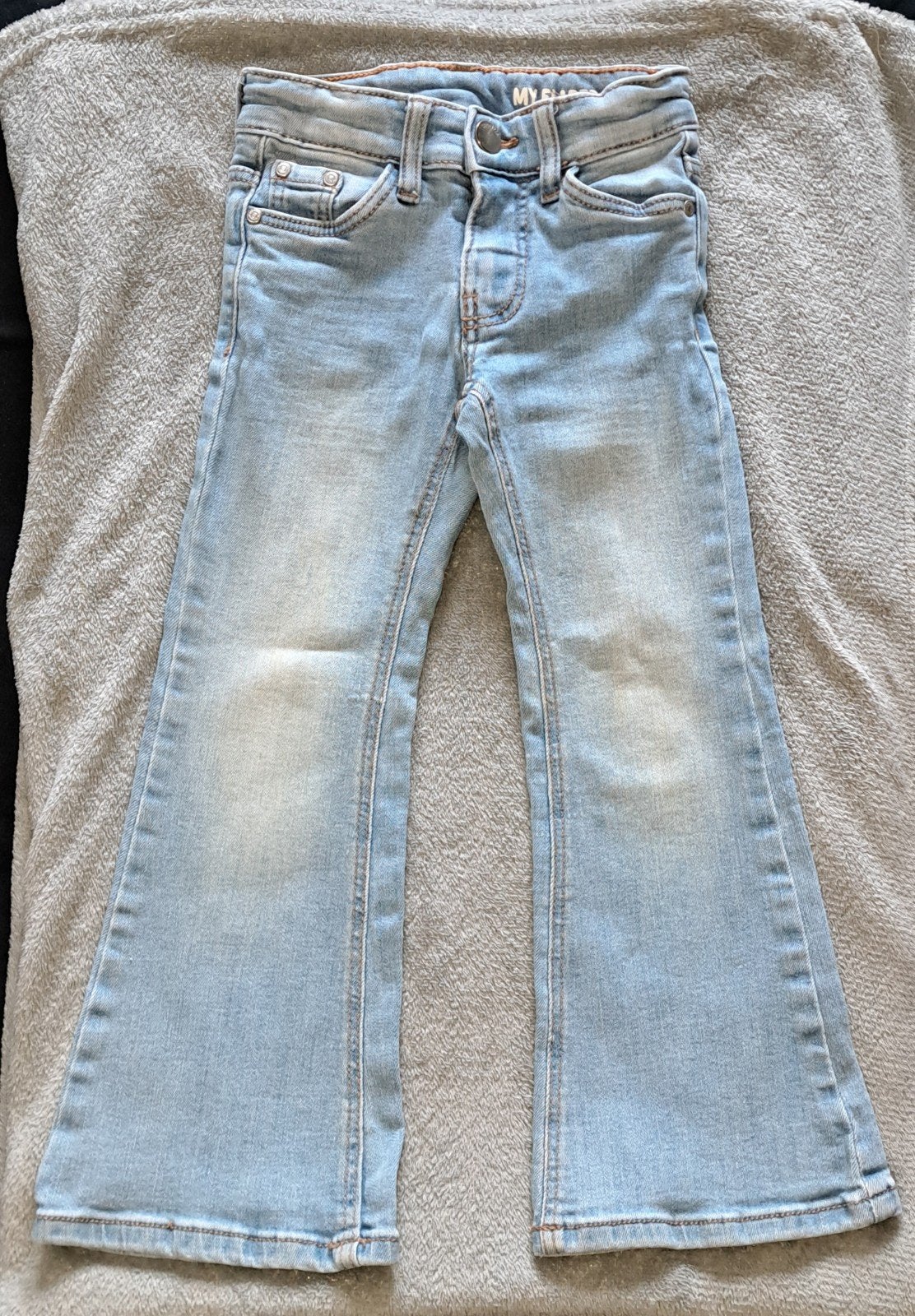 Hema My Flared Fit Jeans - Maat 104, Kinderen en Baby's, Gebruikt, Jongen of Meisje, Hema, Ophalen