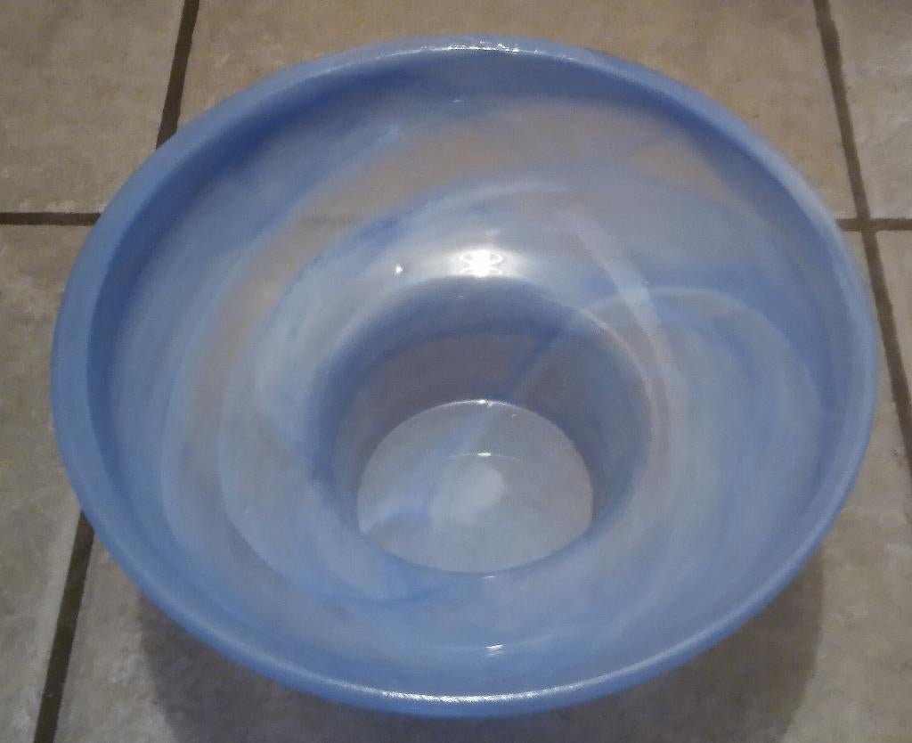 Schaal Blauw, Schaal, Rond, Ophalen of Verzenden, Glas