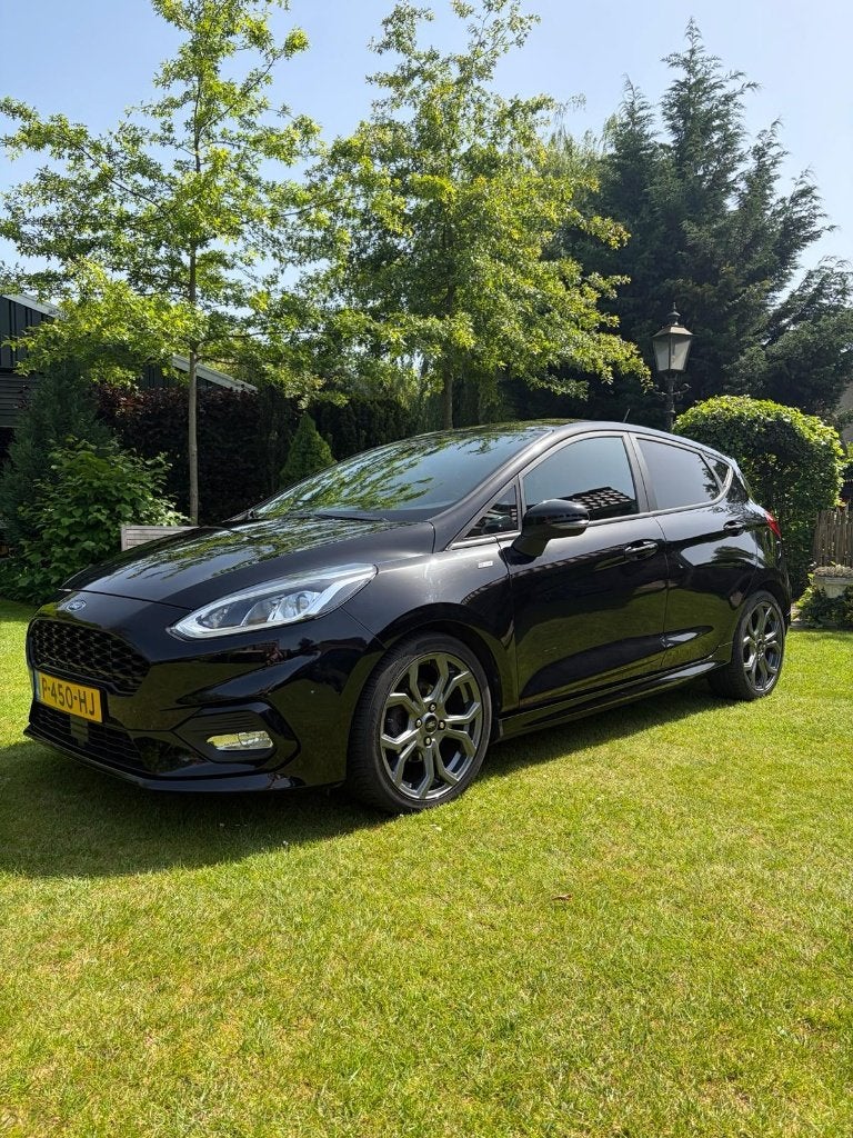 Ford Fiësta ST-line 1.0 Ecoboost 100pk 5dr 2018 Zwart, Auto's, Voorwielaandrijving, Zwart, 100 pk, Handgeschakeld