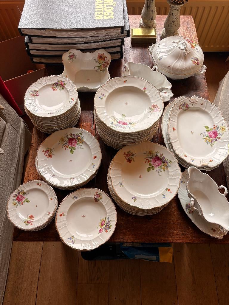 Prachtig H&C Schlaggenwald servies – ca. 1930-1950, Antiek en Kunst, Antiek | Servies compleet, Ophalen