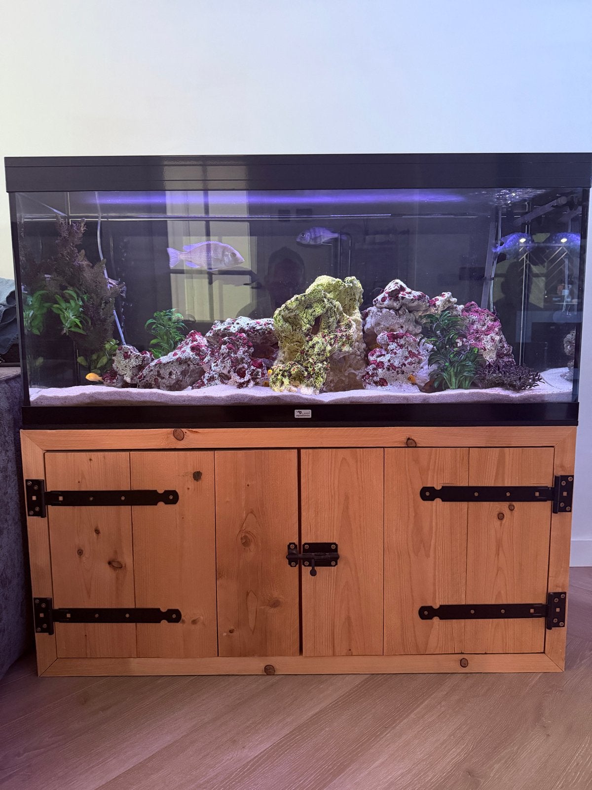 Te Koop: Aquatlantis Aquarium Compleet-Meubel-Toebehoren, Dieren en Toebehoren, Vissen | Aquaria en Toebehoren, Ophalen, Gebruikt