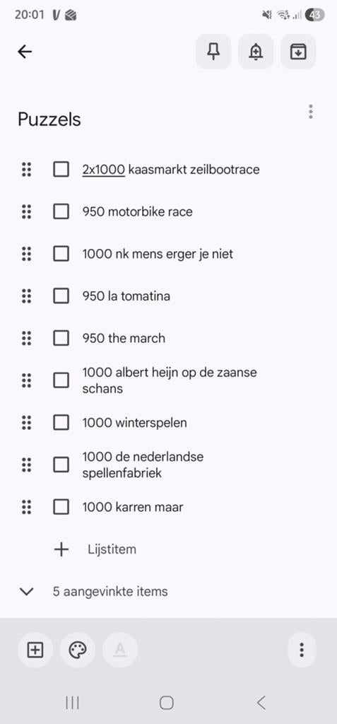 Jan van Haasteren Puzzels - Diverse Titels, Ophalen, 500 t/m 1500 stukjes, Gebruikt, Legpuzzel