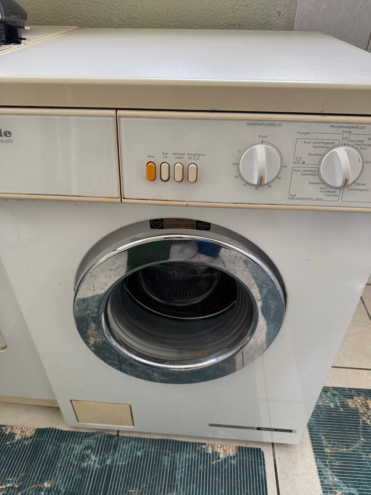 Miele Hydromatic W699 Wasmachine - Gebruikt, Witgoed en Apparatuur, Ophalen, Gebruikt, Voorlader, Kort programma
