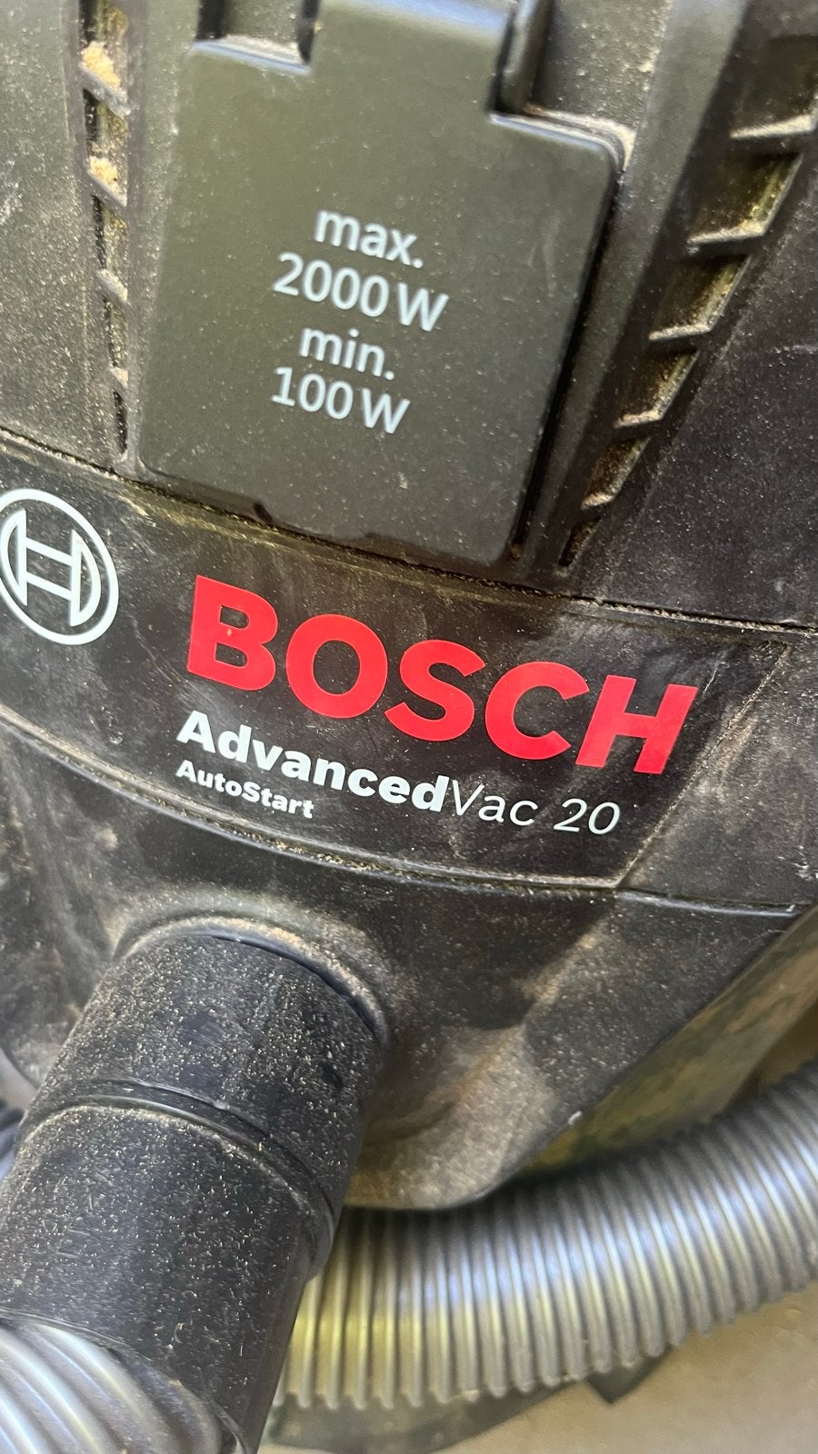 Bosch AdvancedVac 20 Nat-/Droogzuiger, Ophalen, Gebruikt, Bosch, Industriële stofzuiger