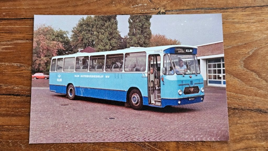 Foto BUS KLM ABB Schiphol 3005, Verzamelen, Verzenden, Gebruikt, Bus of Metro, Overige typen