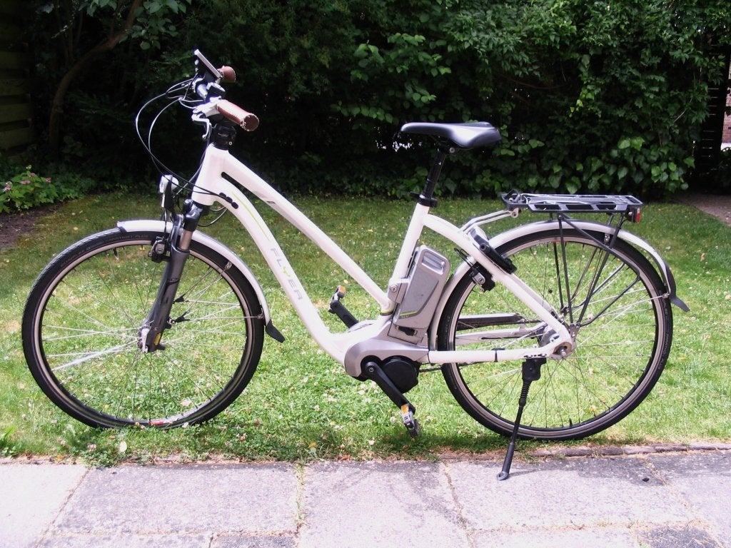 Flyer e-bike damesfiets T-serie (50 cm), Gebruikt, 47 tot 51 cm, 50 km per accu of meer, Ophalen