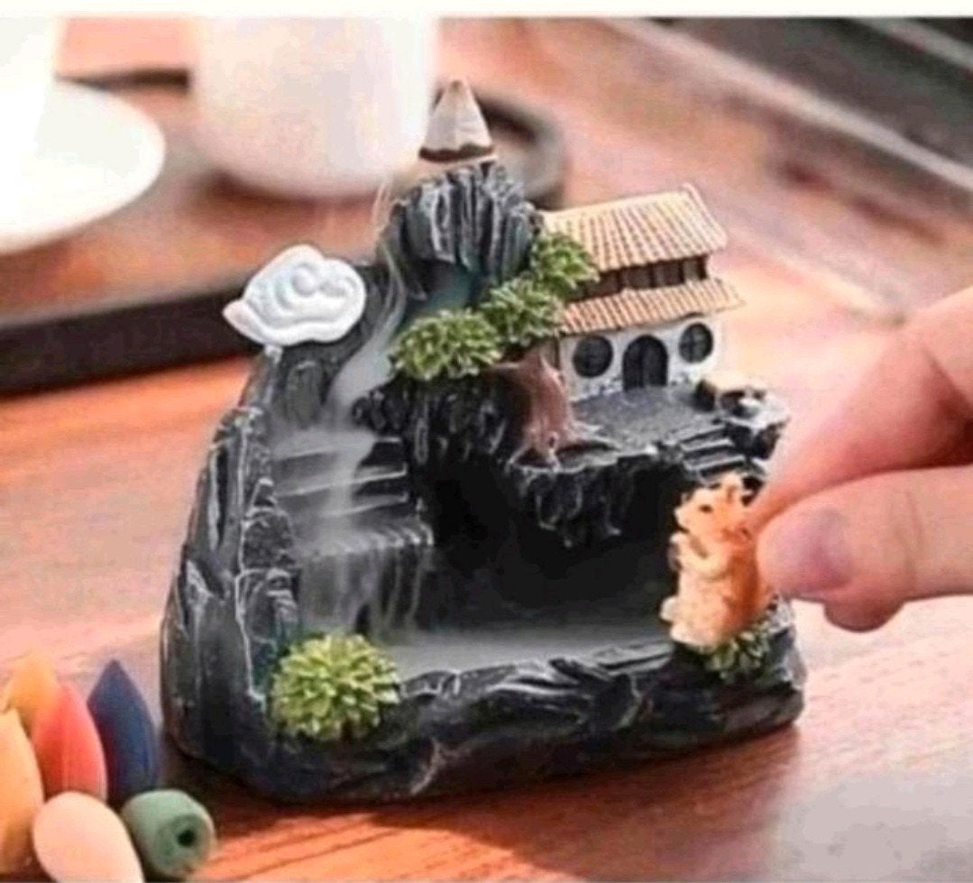Nieuwe Wierookhouder Waterval Effect voor Kegeltjes, Meerkleurig, Nieuw, Kunststof, Ophalen of Verzenden