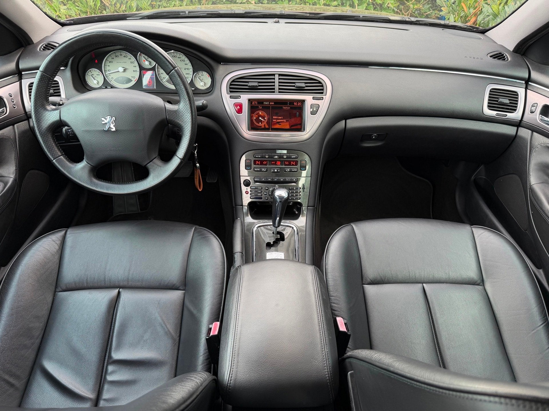 Peugeot 607 3.0-24V V6 Féline Aut Full Option Orig NL NAP D, Auto's, Dealer onderhouden, Zwart, Overige kleuren, 2946 cc