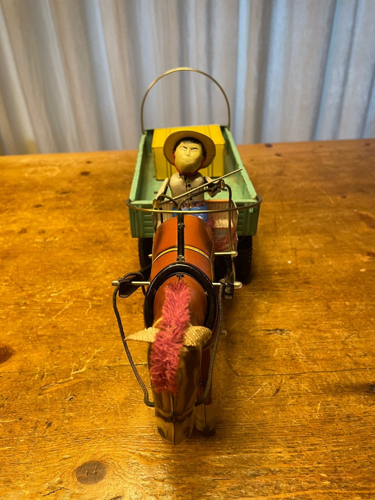 Blikken paard en wagen uit 1960, Antiek en Kunst, Ophalen of Verzenden
