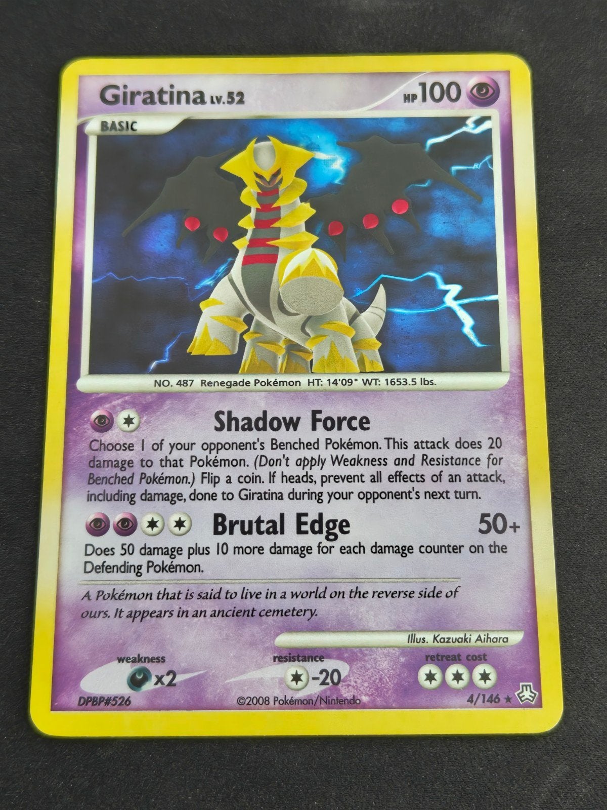 Giratina Lv.52 (LA 4) Pokémon Kaart, Ophalen, Zo goed als nieuw, Losse kaart, Foil