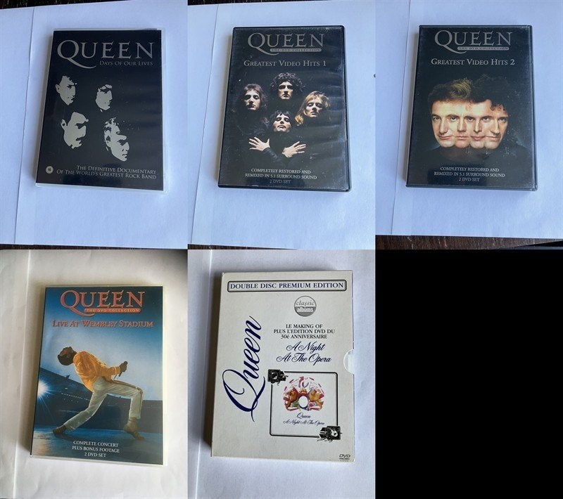 queen dvd 5 stuks collectie diverse, Alle leeftijden, Ophalen of Verzenden, Zo goed als nieuw