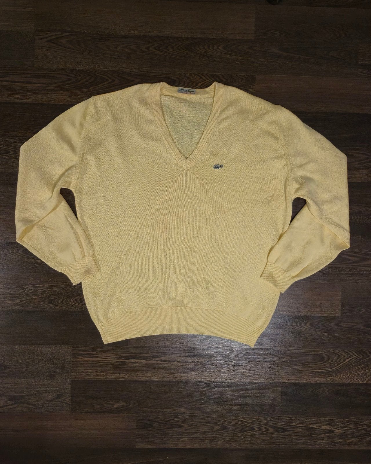 Lacoste V-hals trui geel maat L Heren, Lacoste, Geel, Maat 56/58 (XL), Ophalen of Verzenden