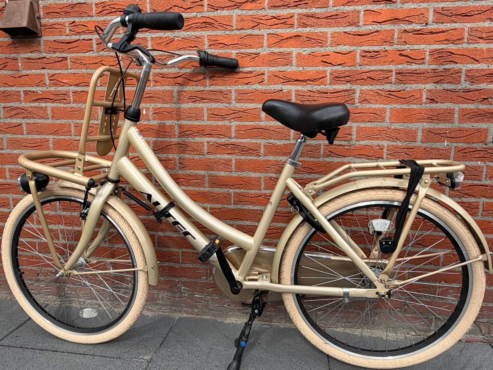 Altec dutch meisjesfiets 24 inch (goudkleurig), Ophalen, Terugtraprem, 24 inch, Versnellingen