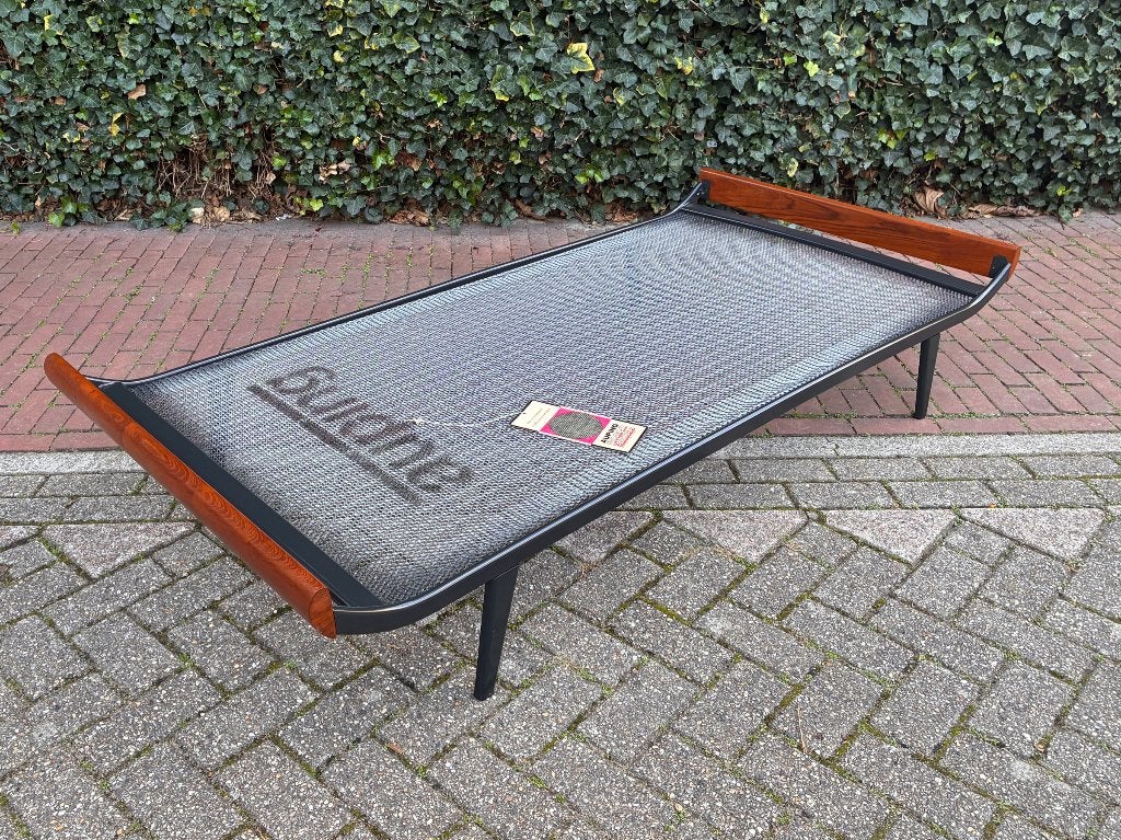 Cleopatra Auping Daybed bed Dick Cordemeijer, Gebruikt, Eenpersoons, 140 cm, Hout