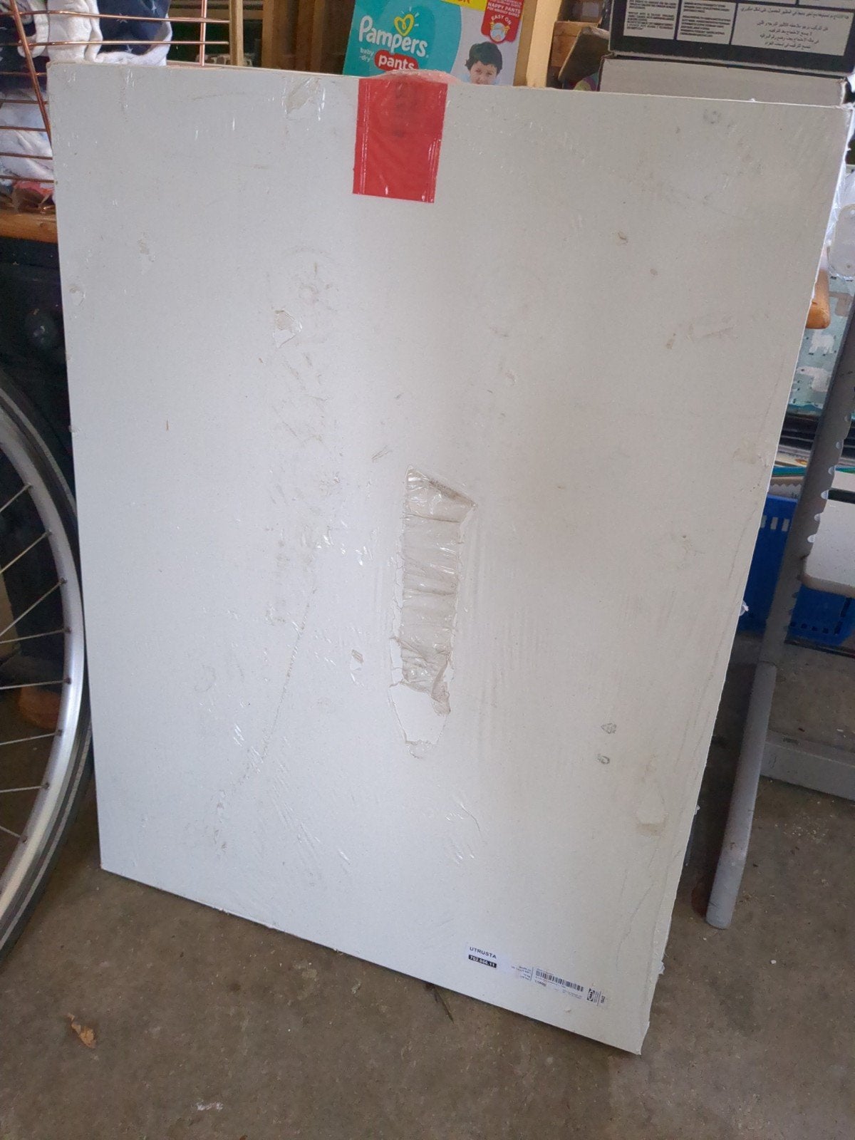 IKEA UTRUSTA Paneel 80x60 cm Wit, Huis en Inrichting, Ophalen, Wit, Nieuw, 50 tot 100 cm