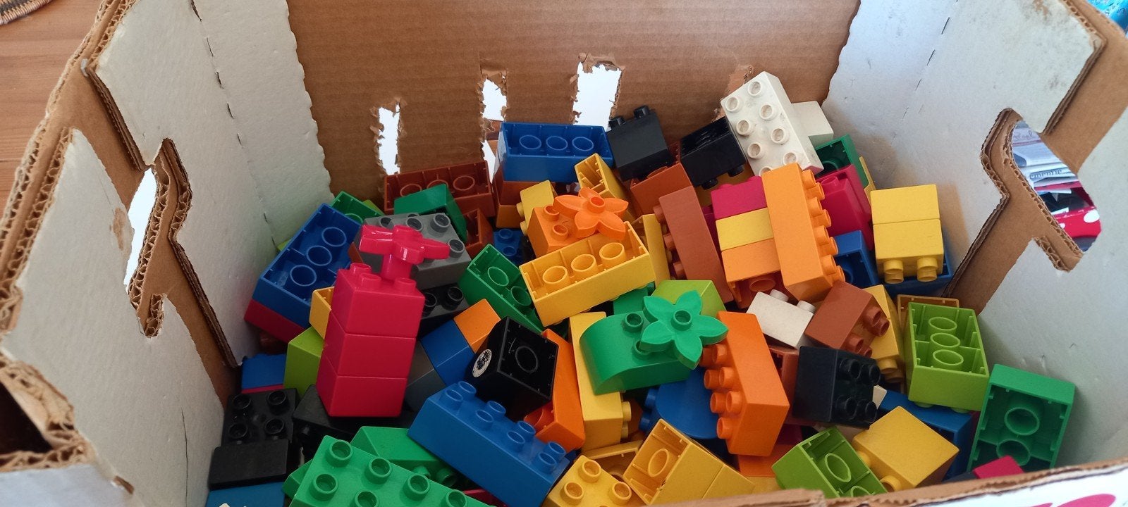 Grote partij LEGO Duplo en Primo boerderij, auto en figuren, Ophalen, Gebruikt, Overige thema's, Duplo