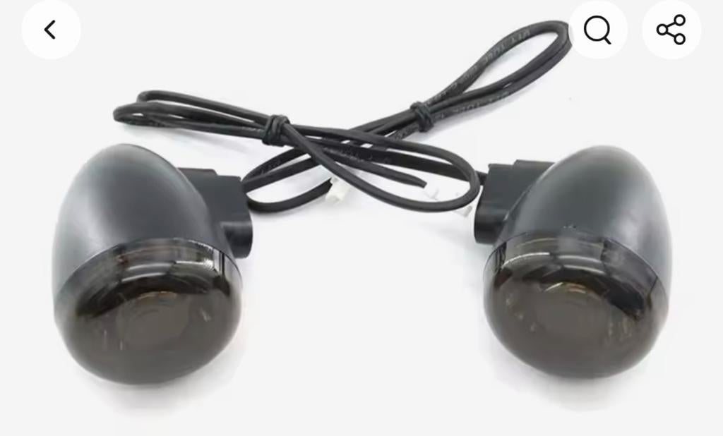 Zwarte LED Knipperlichten voor Harley Davidson, Motoren, Ophalen of Verzenden, Nieuw