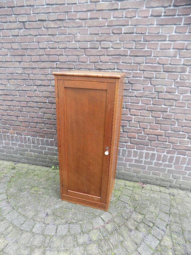 Haagse school wandmeubel opbergkast met lade planken, Ophalen, Gebruikt