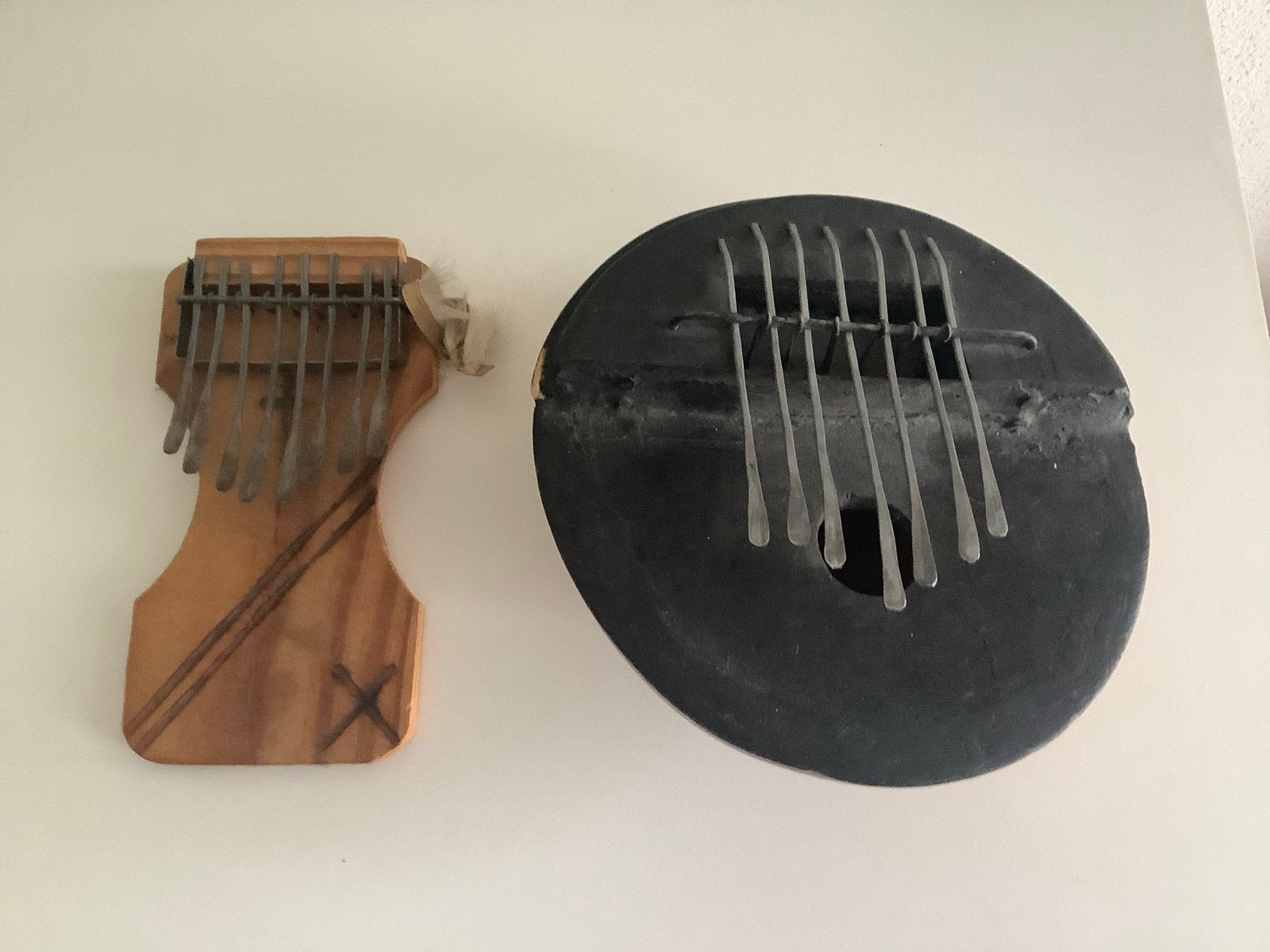 Twee Kalimba's / Duim piano's - Afrikaanse muziekinstrumente, Muziek en Instrumenten, Ophalen of Verzenden, Gebruikt
