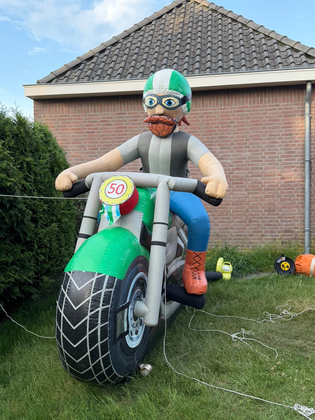 Abraham op Motor Huren / 2,5m hoog 3m lang, Ophalen, Abraham of Sarah