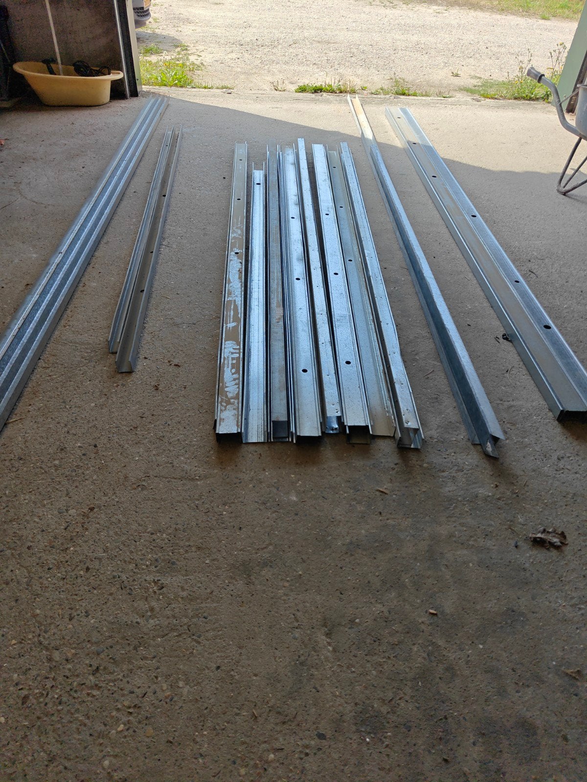 Metalen studs MSV 75 C75 en UW 45 x 40x 0.6, Ophalen, Gebruikt