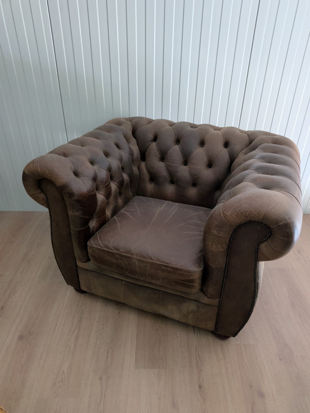 Chesterfield lounge stoel, Huis en Inrichting, Ophalen, 75 tot 100 cm, Eenpersoons, Minder dan 150 cm