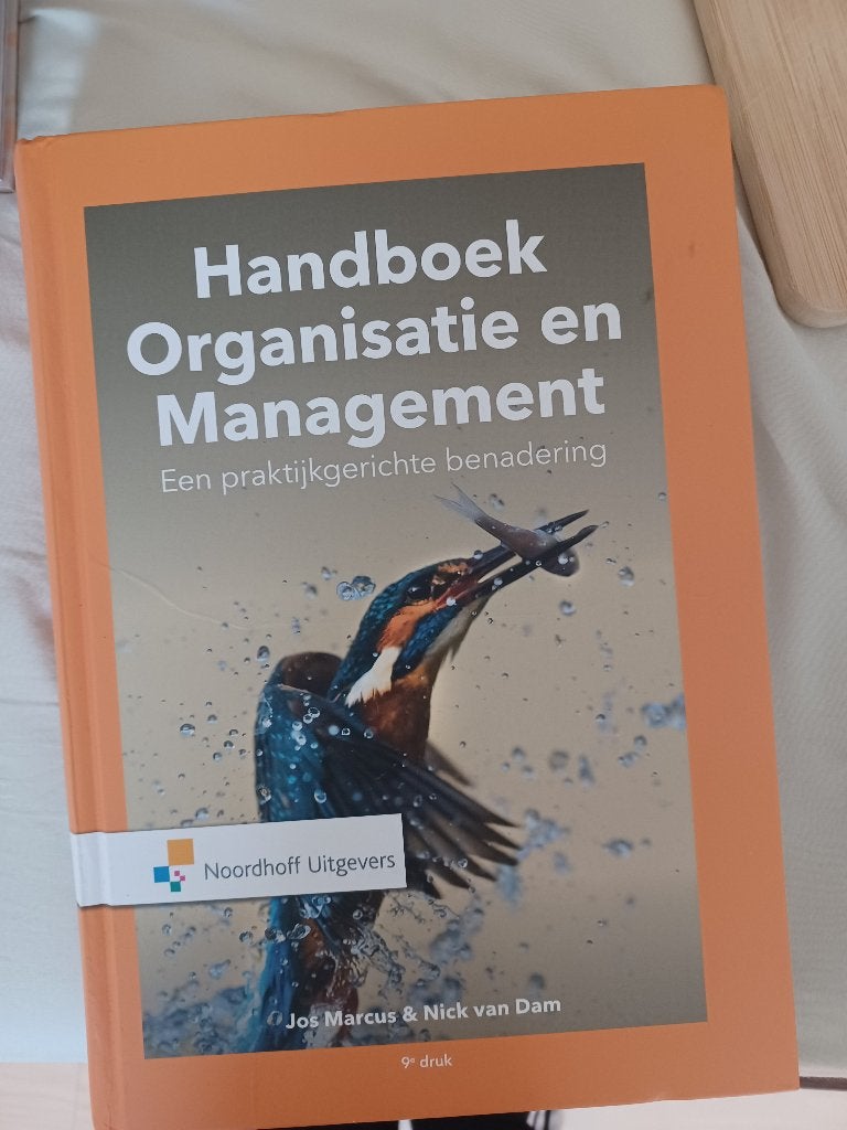 Handboek Oraganisatie en management, Boeken, Zo goed als nieuw, Noordhoff Uitgevers, Beta, HBO