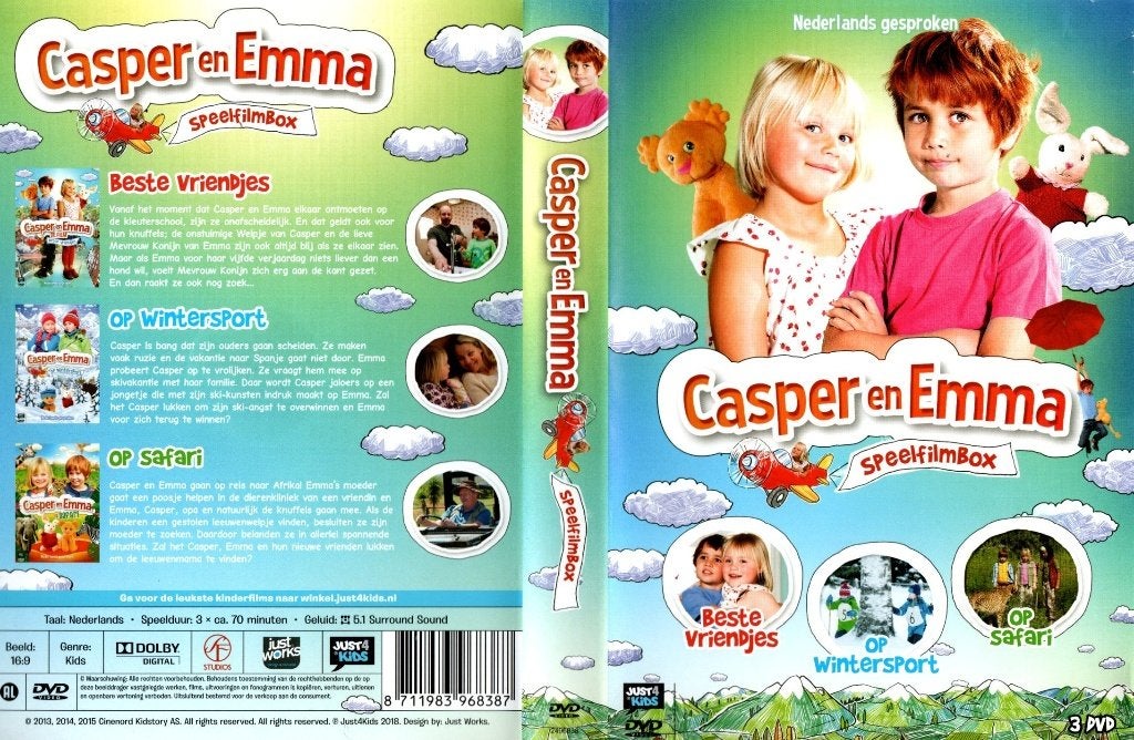 Casper en Emma speelfilmbox, Alle leeftijden, Ophalen of Verzenden, Zo goed als nieuw