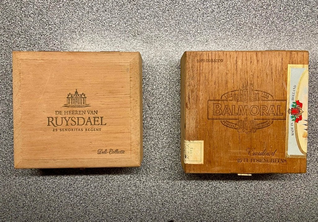 sigarenkistjes, Verzamelen, Ophalen of Verzenden, Gebruikt, Tabaksdoos of Verpakking