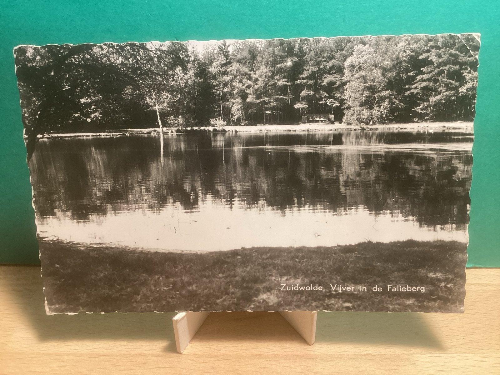 Zuidwolde, Vijver in de Falleberg -    353, Ophalen of Verzenden, 1940 tot 1960, Gelopen, Drenthe