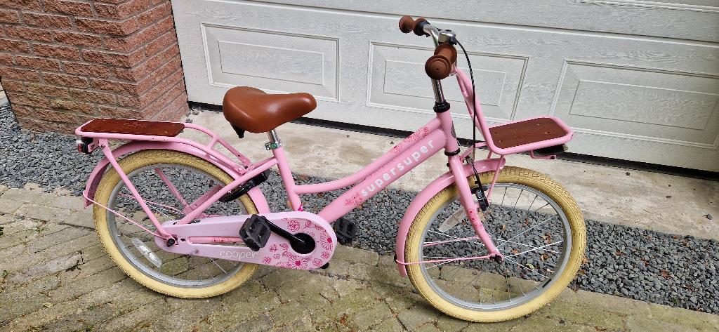 Roze SuperSuper Cooper Bamboo 20 inch, Fietsen en Brommers, Fietsen | Meisjes, Ophalen, Terugtraprem, Cooper, 20 inch