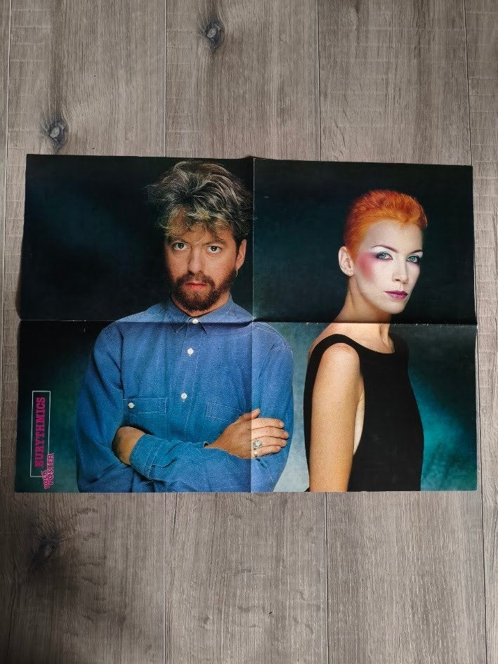 Rock Star Poster ‘’Depeche Mode & Eurythmics’’, Verzamelen, Gebruikt, Rechthoekig Liggend, Ophalen of Verzenden, A1 t/m A3