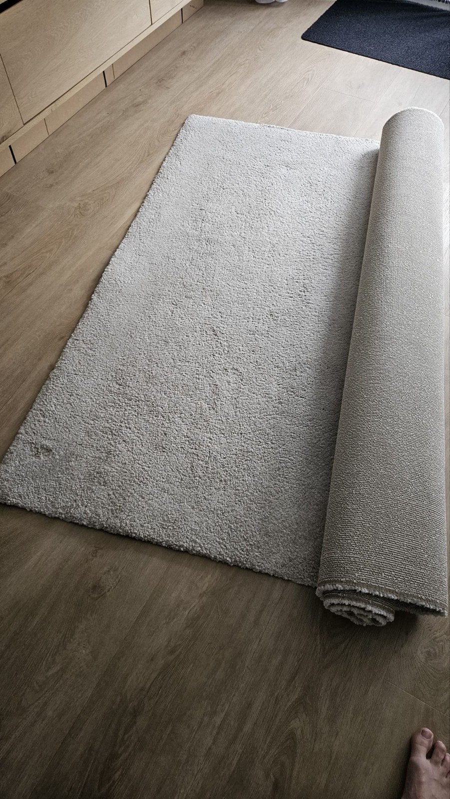 Beige vloerkleed, Ophalen, Beige, Rechthoekig, 200 cm of meer