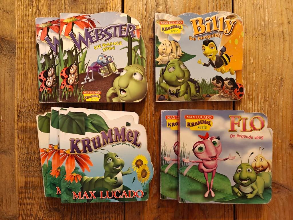 8 kartonnen boekjes van Max Lucado., Ophalen of Verzenden, Zo goed als nieuw