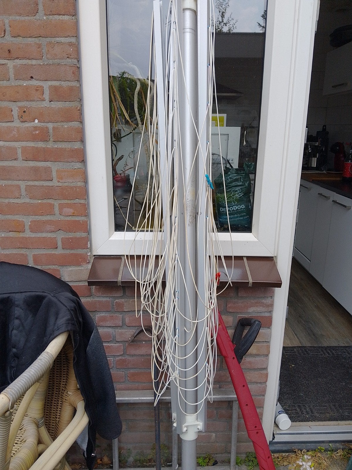 Brabantia droogmolen, gebruikt en strimmer, Tuin en Terras, Droogmolens en Wasrekken, Ophalen, Gebruikt, Droogmolen