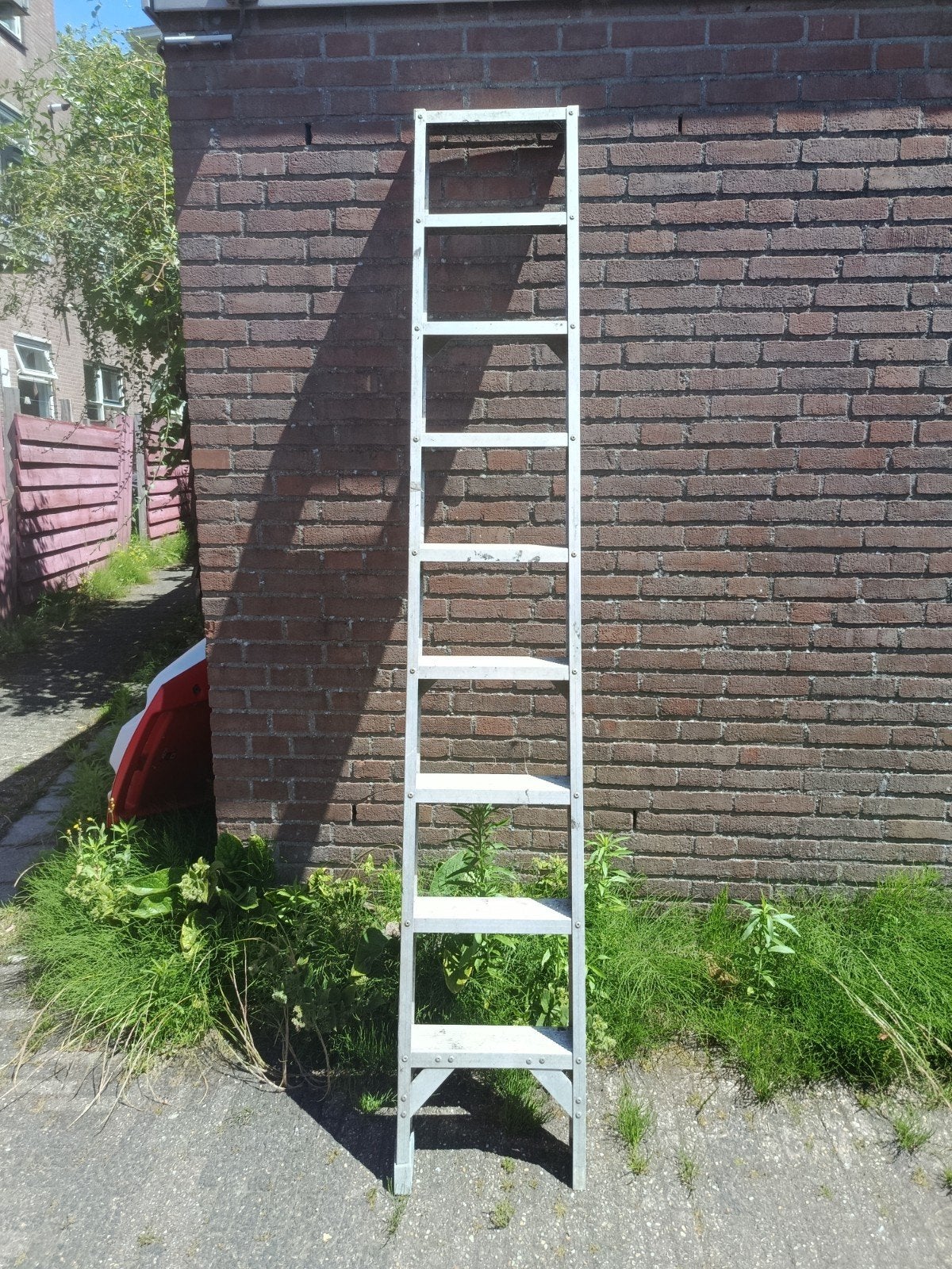 2.4m Aluminium Ladder, Ophalen, Zo goed als nieuw, Ladder, 2 tot 4 meter