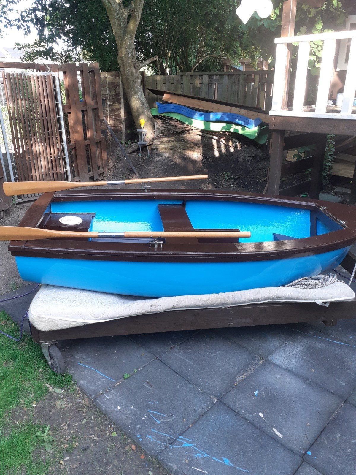 Roeiboot polyester 2,20mx1,24m, Ophalen, Gebruikt, Overige typen