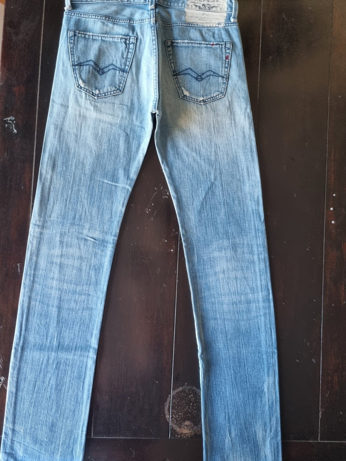CLASSIC REPLAY JENNON STRAIGHT FIT DESTROY JEANS SIZE 30/34!, Blauw, W32 (confectie 46) of kleiner, Ophalen of Verzenden, Zo goed als nieuw