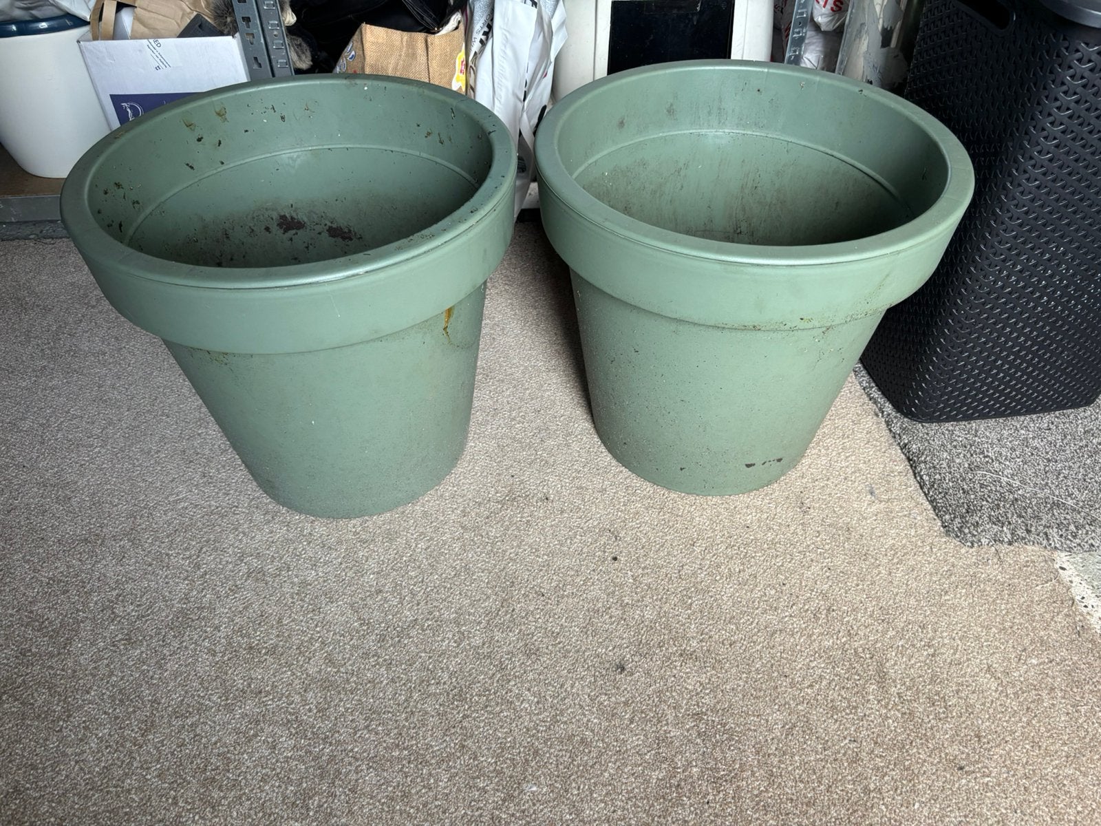 Grote bloempotten buiten, Tuin en Terras, Bloempotten, Ophalen, Kunststof, 40 cm of meer, Rond