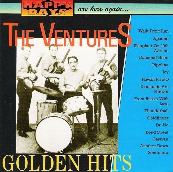 The Ventures - Golden Hits CD (Happy Days), Cd's en Dvd's, Gebruikt, Ophalen of Verzenden, Verzamelalbum, Rock-'n-roll