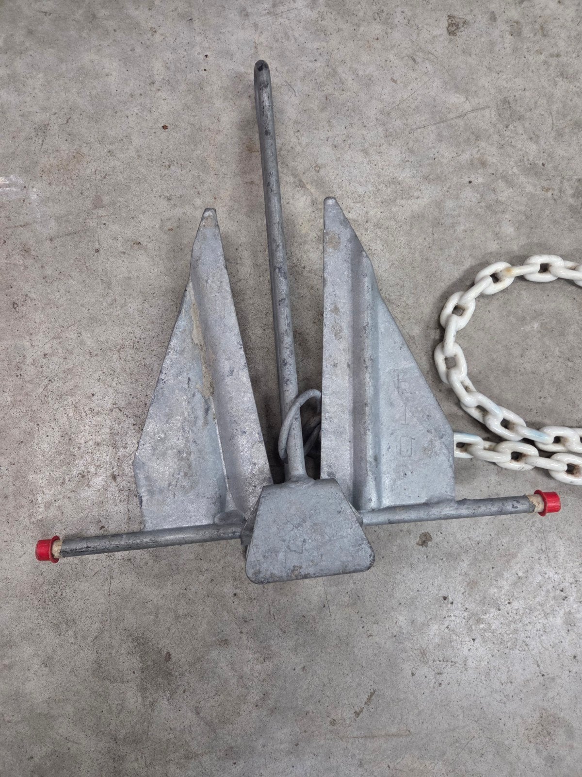 Anker met ketting en lijn - Gebruikt, Ophalen of Verzenden, Gebruikt, Overige typen