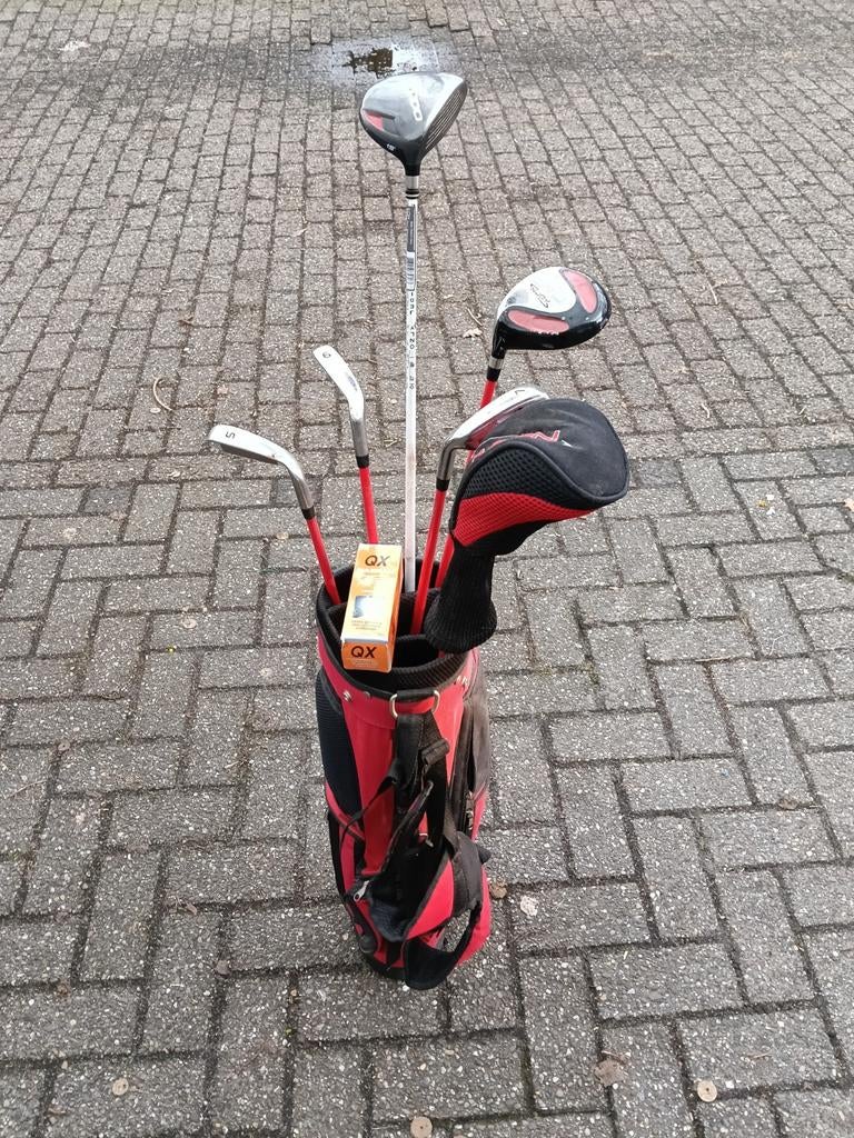 Golfset met tas - NJOY (rood/zwart), Ophalen, Gebruikt, Set, Overige merken
