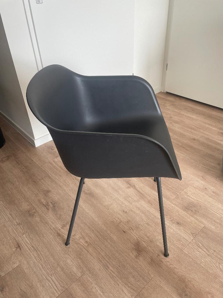 Muuto Fiber Stoel, Ophalen, Overige materialen, Gebruikt, Zwart