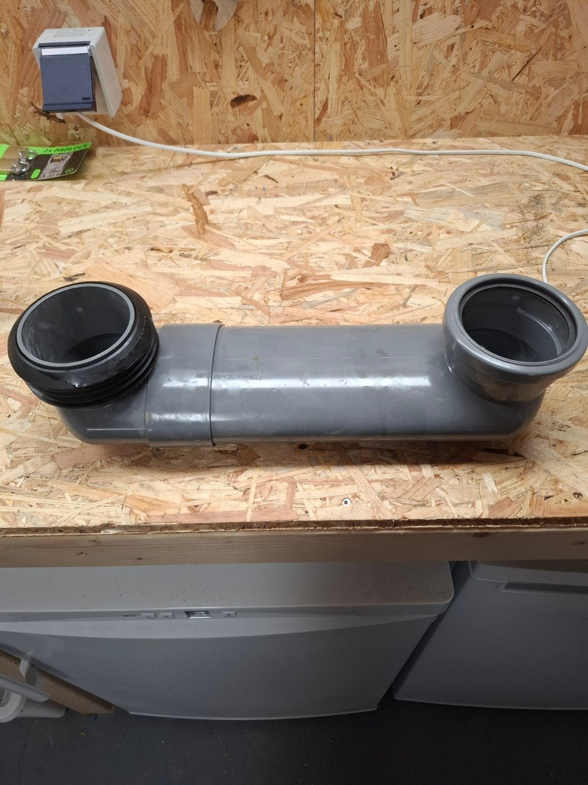 PVC Afvoerbuis met flexibele aansluiting wc verloop geberit, Afvoer, Gebruikt, Pvc, Ophalen of Verzenden