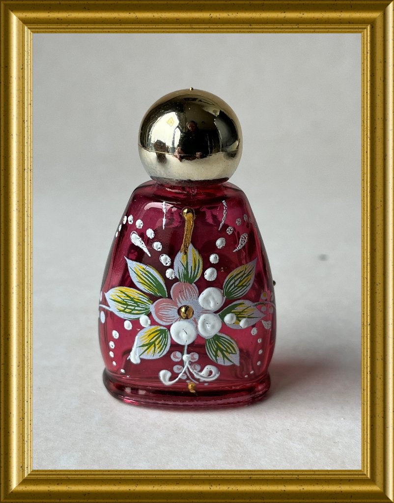 Klein glazen parfumflesje, Antiek en Kunst, Curiosa en Brocante, Ophalen of Verzenden