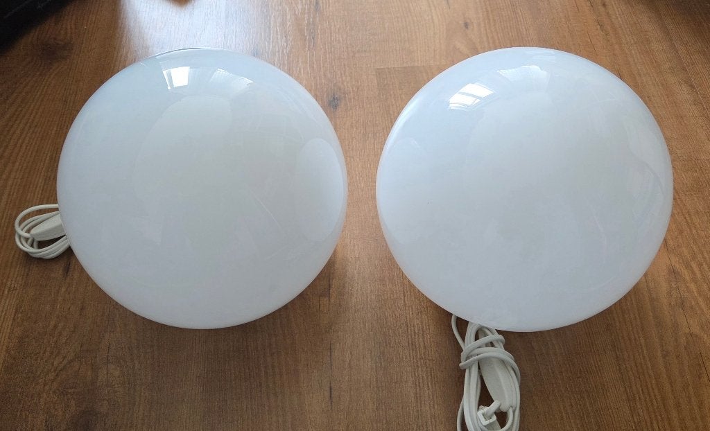 Ikea Fado tafellamp *2 stuks*, Ophalen, Met schakelaar, 23 cm, Wit