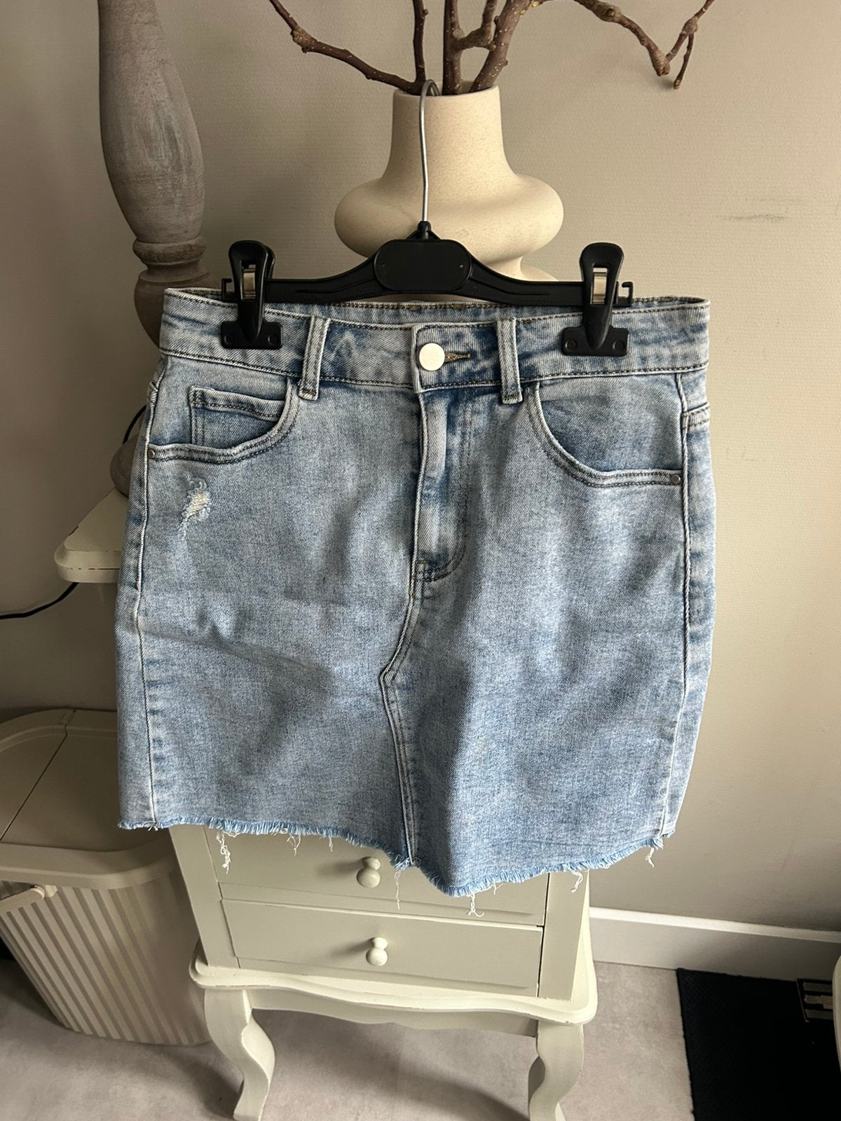 Redial denim rok maat 36 blauw, Blauw, Ophalen of Verzenden, Zo goed als nieuw, Maat 36 (S)