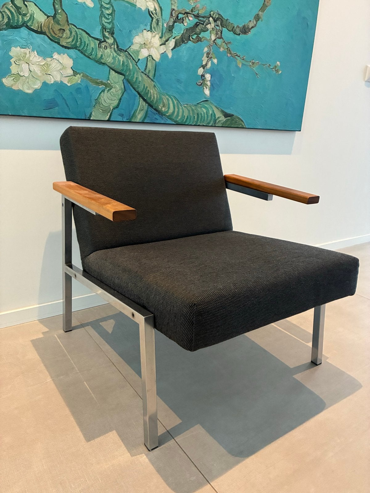 Martin Visser Fauteuil SZ66, Ophalen, Gebruikt, Hout, Minder dan 75 cm
